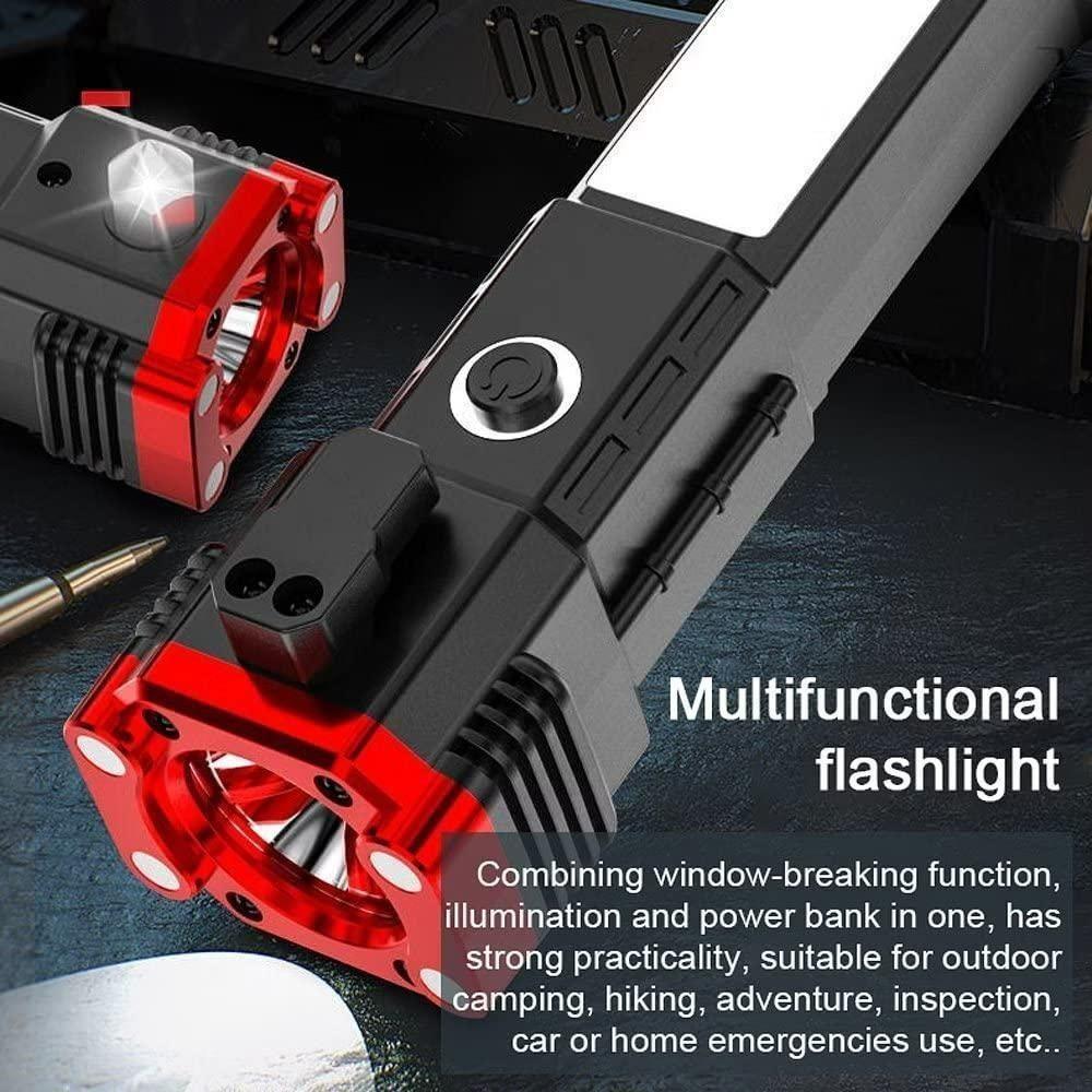 Emzil 8 in 1 Portable Rechargeable Torch LED Flashlight